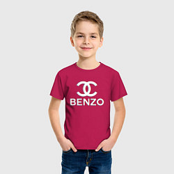 Футболка хлопковая детская BBT BENZO GANG, цвет: маджента — фото 2