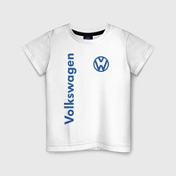 Футболка хлопковая детская Volkswagen, цвет: белый