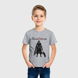 Футболка хлопковая детская Bloodborne, цвет: меланж — фото 2