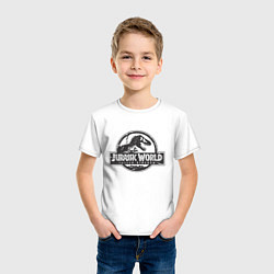 Футболка хлопковая детская Jurassic World, цвет: белый — фото 2