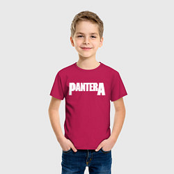 Футболка хлопковая детская Pantera, цвет: маджента — фото 2