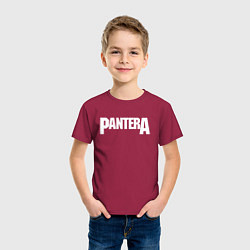 Футболка хлопковая детская PANTERA, цвет: маджента — фото 2