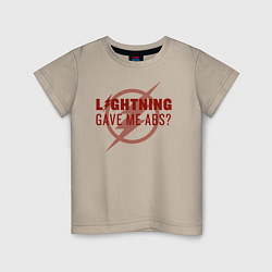 Детская футболка Lightning Gave Me Abs?