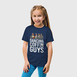Футболка хлопковая детская Dancing Coffin Guys, цвет: тёмно-синий — фото 2