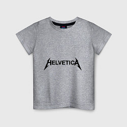 Детская футболка Helvetica Metallica