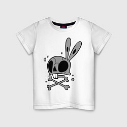 Детская футболка Череп зайца