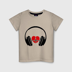 Детская футболка Музыка в сердце