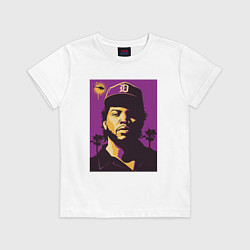 Футболка хлопковая детская Ice Cube, цвет: белый