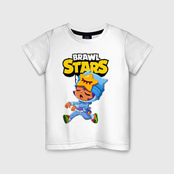 Футболка хлопковая детская BRAWL STARS SANDY, цвет: белый