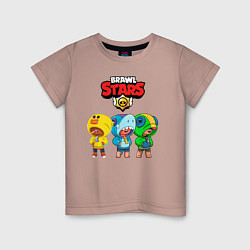 Детская футболка BRAWL STARS LEON ЛЕОН АКУЛА САЛЛИ