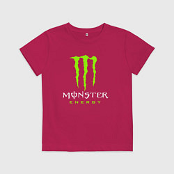 Футболка хлопковая детская MONSTER ENERGY, цвет: маджента