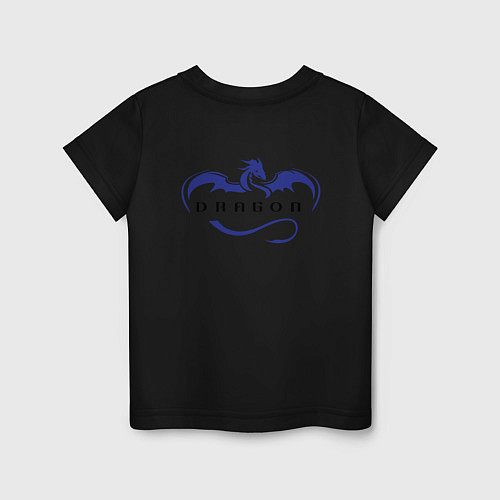 Детская футболка Crew Dragon спина Z / Черный – фото 2