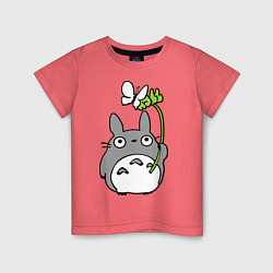 Детская футболка Totoro и бабочка