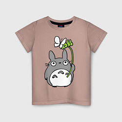 Детская футболка Totoro и бабочка