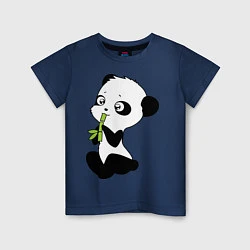 Детская футболка Пандочка и бамбук