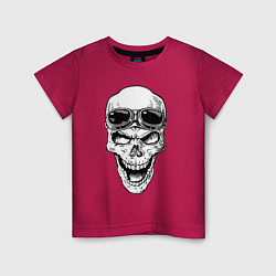 Детская футболка Skull and glasses