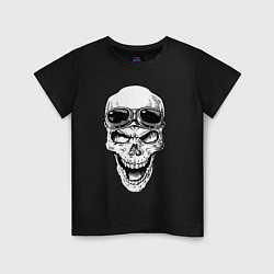 Детская футболка Skull and glasses