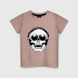Детская футболка Skull Music lover