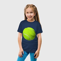 Футболка хлопковая детская Теннис, цвет: тёмно-синий — фото 2