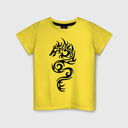 Детская футболка Татуировка - дракон