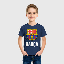 Футболка хлопковая детская BARCA, цвет: тёмно-синий — фото 2