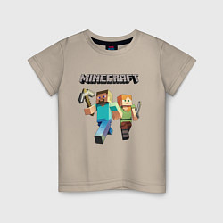 Детская футболка Персонажи игры Minecraft