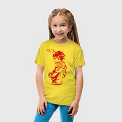 Футболка хлопковая детская JoJo Bizarre Adventure, цвет: желтый — фото 2