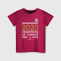 Детская футболка FC Bayern Munchen Champions of Europe 2020