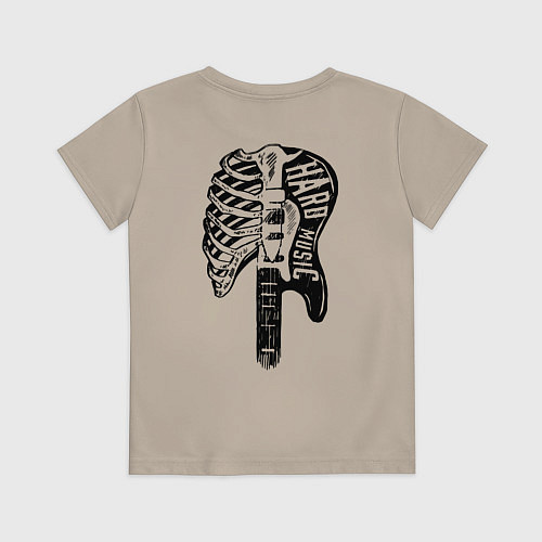 Детская футболка Hard rock / Миндальный – фото 2