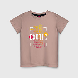 Детская футболка Ананас с надписью Exotic