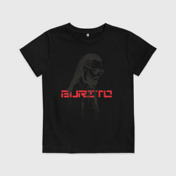 Футболка хлопковая детская Группа Burito, цвет: черный