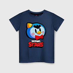 Футболка хлопковая детская Mister P Brawl Stars, цвет: тёмно-синий