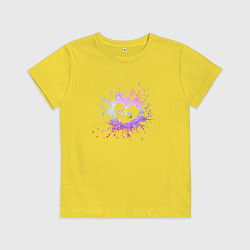 Футболка хлопковая детская BTS, цвет: желтый
