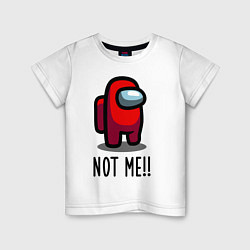Детская футболка Among Us, Not Me!