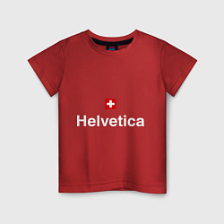 Детская футболка Helvetica Type