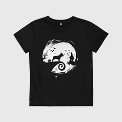 Детская футболка Полнолуние Французский бульдог