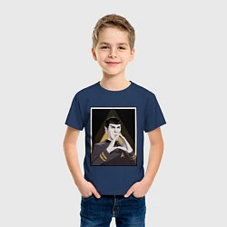 Футболка хлопковая детская Spock Z, цвет: тёмно-синий — фото 2