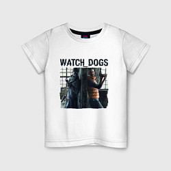 Футболка хлопковая детская Watch dogs Z, цвет: белый