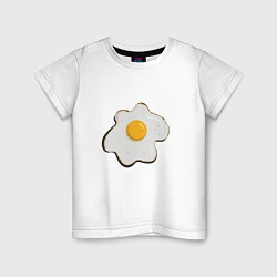 Детская футболка Яичница, завтрак
