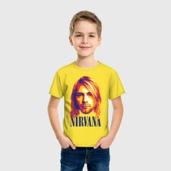 Футболка хлопковая детская Nirvana, цвет: желтый — фото 2