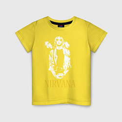 Футболка хлопковая детская Nirvana, цвет: желтый