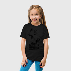 Футболка хлопковая детская Конор МакГрегор, цвет: черный — фото 2