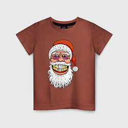 Детская футболка Довольный Санта