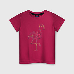 Детская футболка Узорчатый фламинго