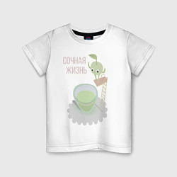 Детская футболка Яблоко вектор