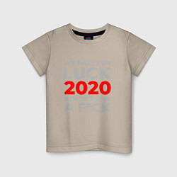 Детская футболка 2020 Pray For Luck