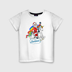 Детская футболка Santa Claus Rides