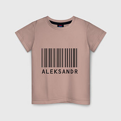 Детская футболка Александр (штрихкод)