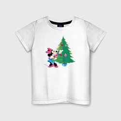 Детская футболка Christmas Minnie