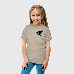 Футболка хлопковая детская Karasuno Karasuno High, цвет: миндальный — фото 2